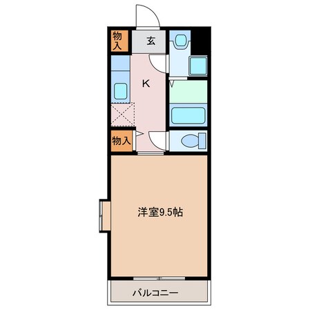 阿漕駅 徒歩9分 3階の物件間取画像